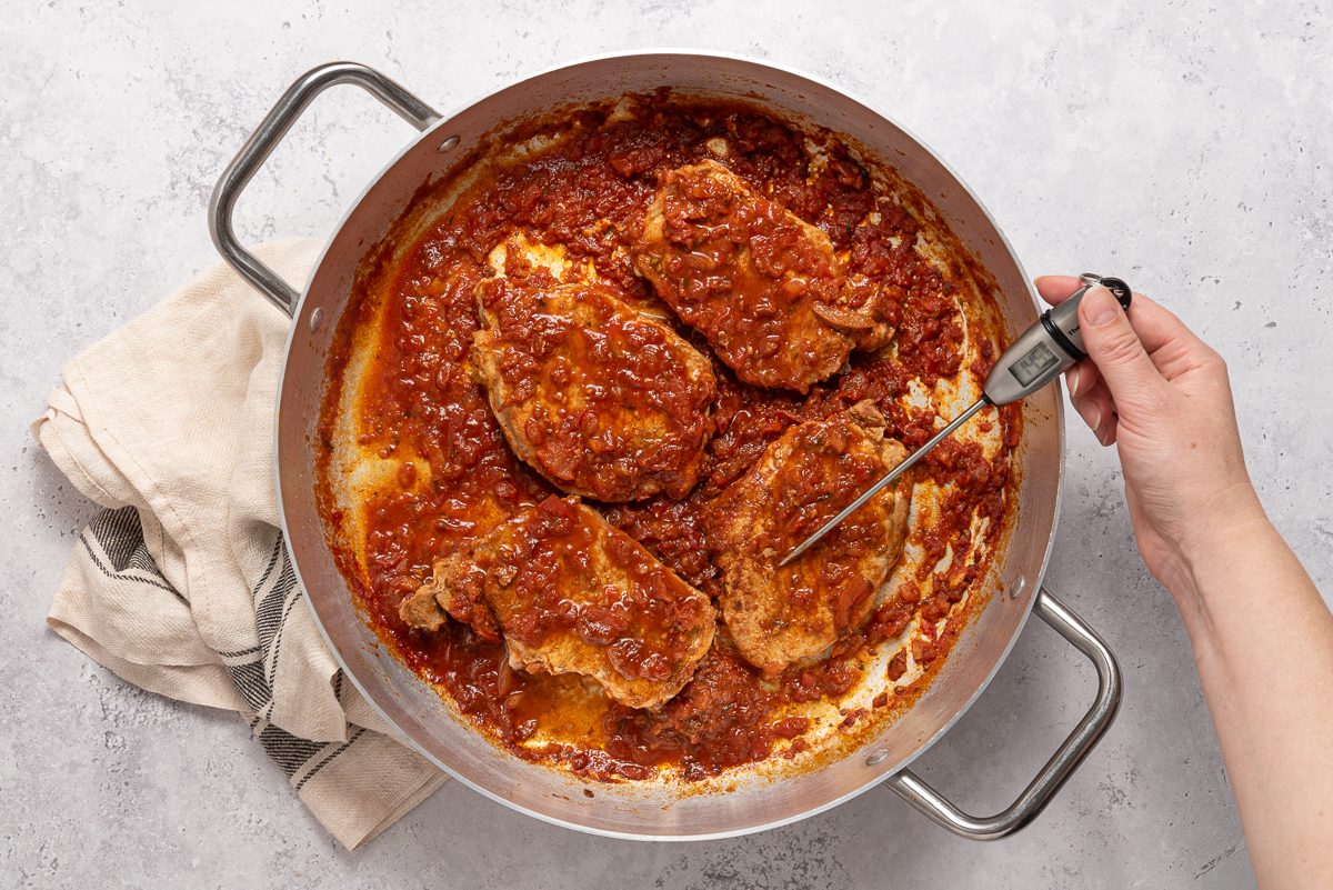 Cooked Pork Chops With Spices And Salsa
