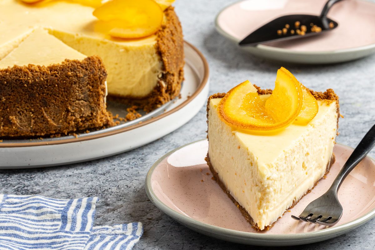 Orange Cheesecake slice