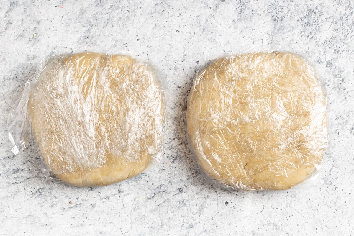 Taste of Home Pear Pie photo of the pie crust dough.