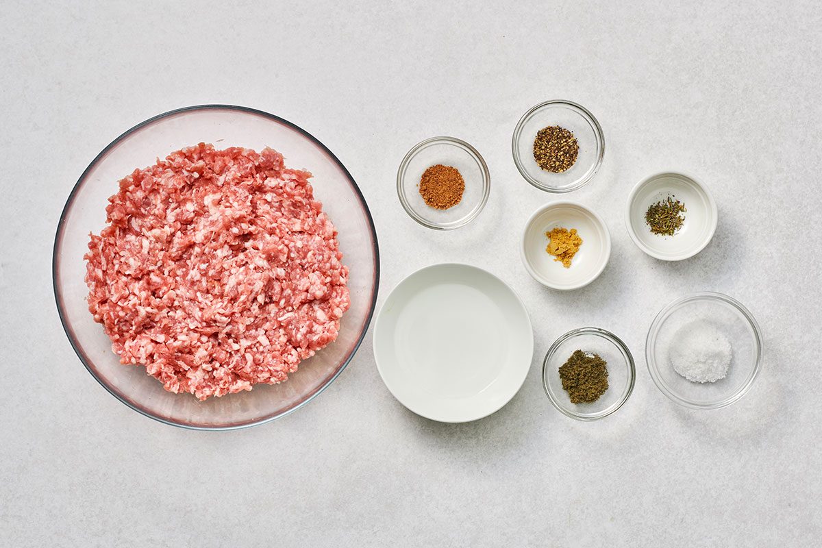 Ingredients for Pork Patties