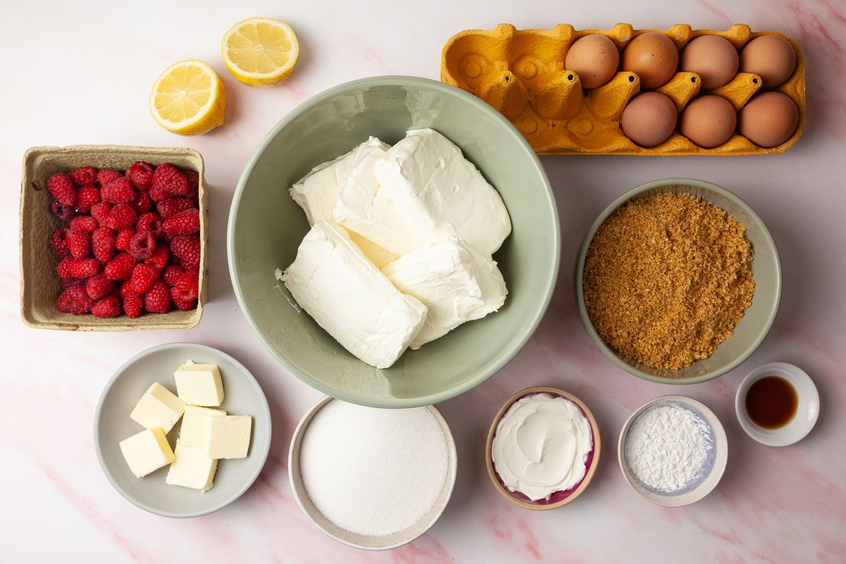 Ingredient shot of Taste of Home Raspberry Cheesecake