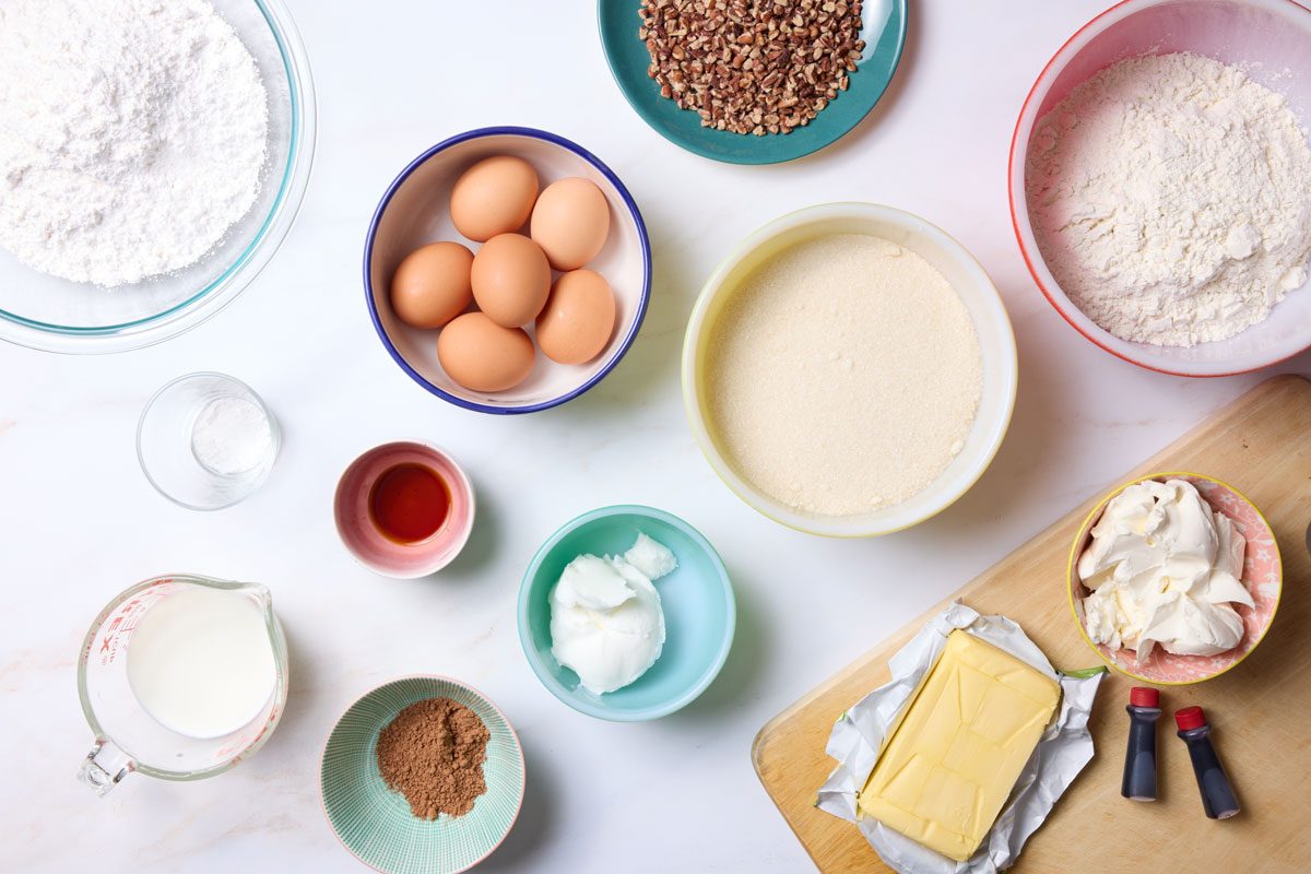 Red Velvet Pound Cake ingredients