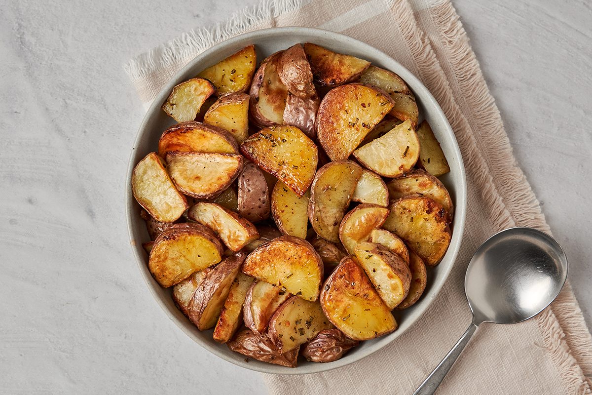 This roasted red potatoes recipe by Taste of Home is both easy to make and elegant.