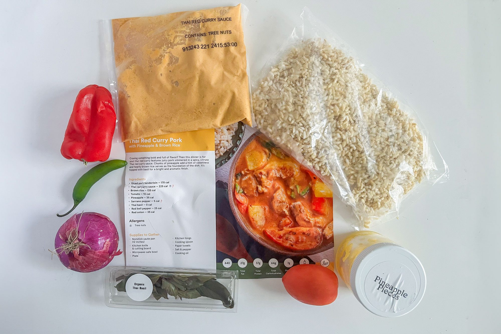 Global Meals Thai Red Curry Pork With Pineapple And Brown Rice