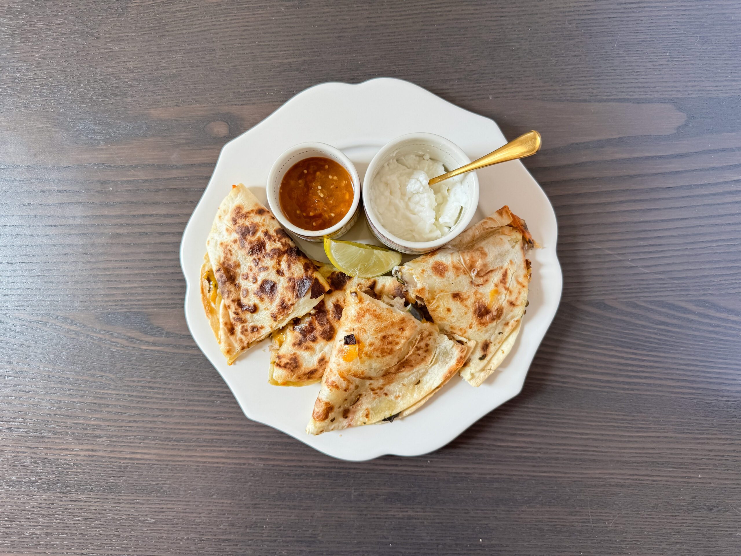 Prepared Mushroom Quesadilla