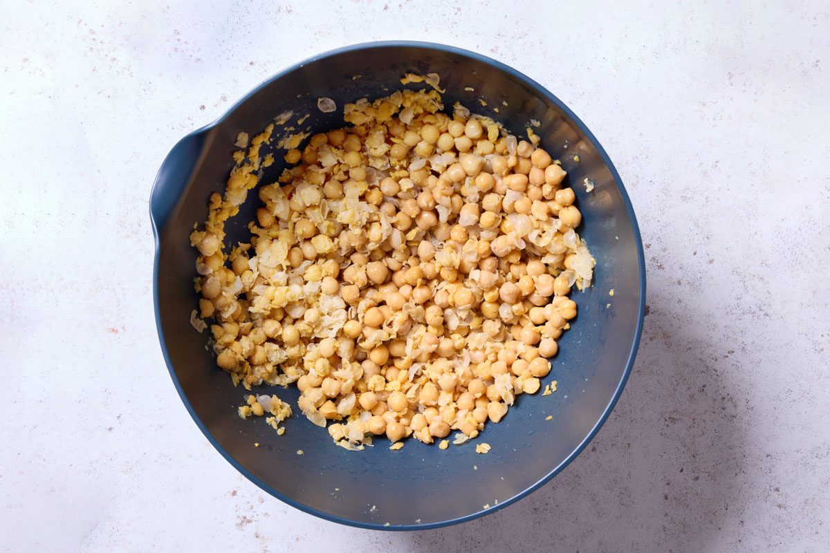 smash the chickpeas