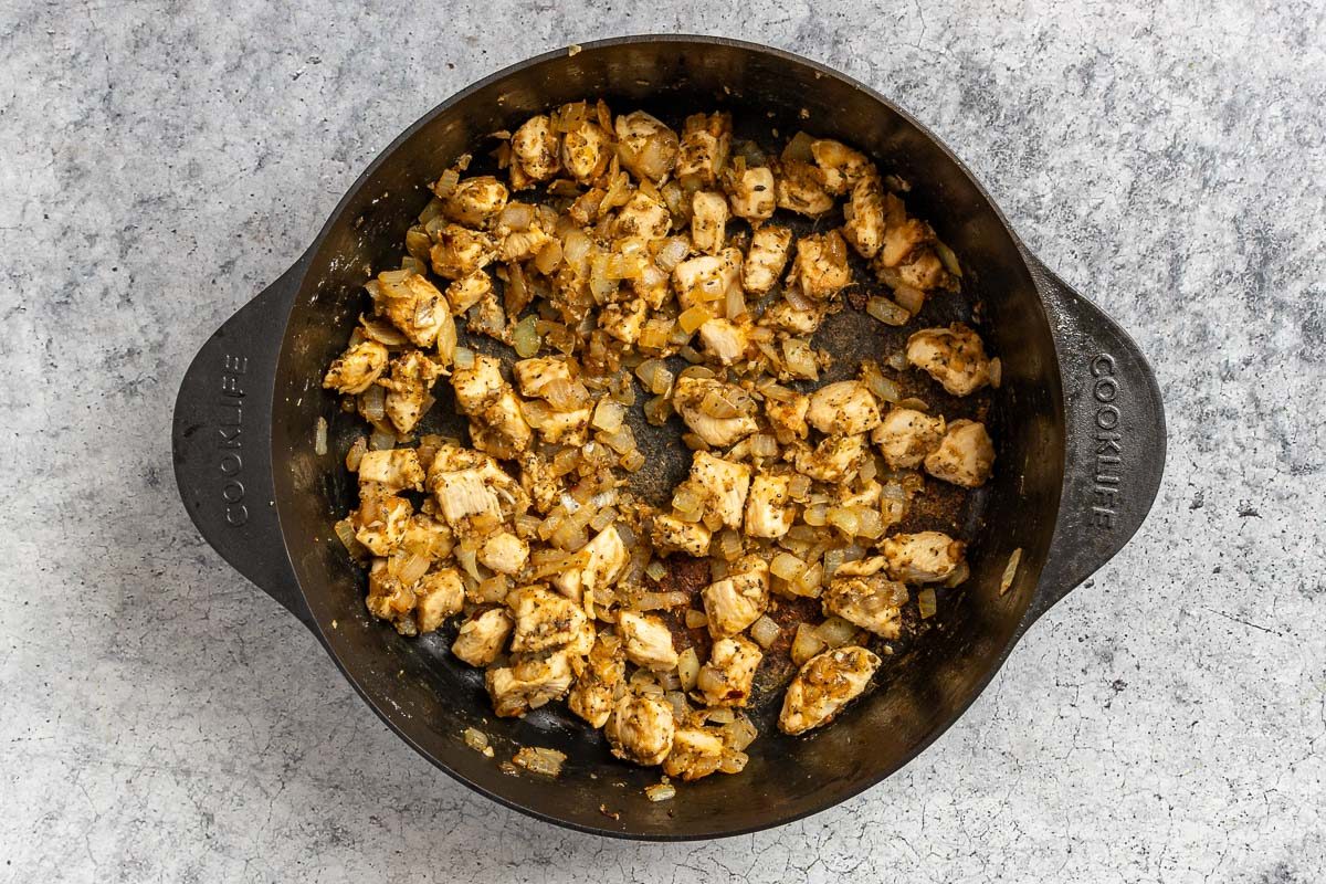 Taste of Home White Lasagna Soup photo of creating the roux.