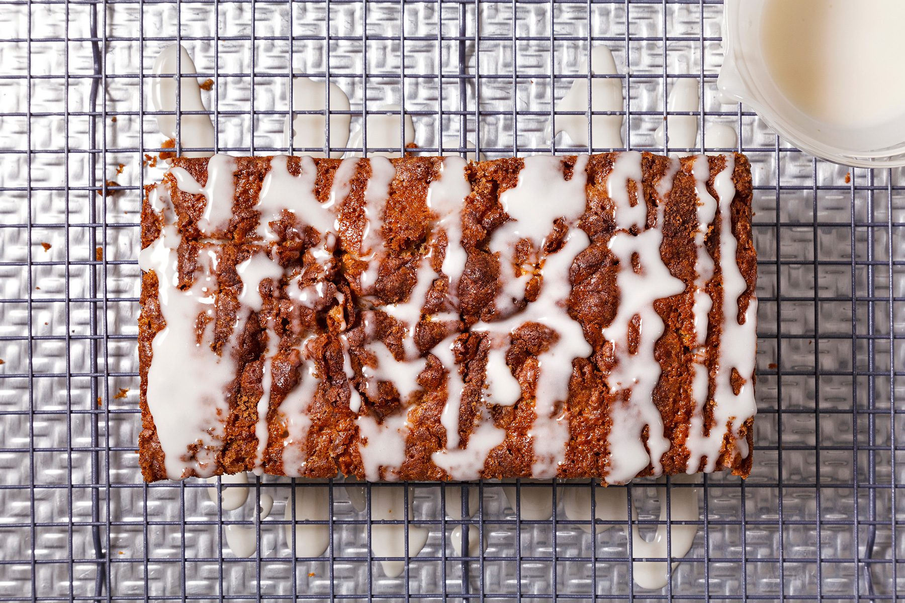 Drizzle on top of bread.