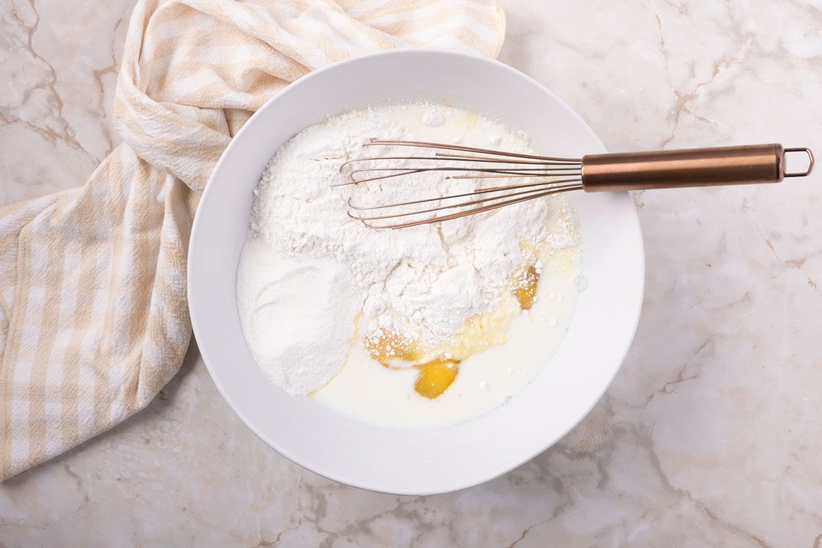 Step 2 of Taste of Home Banana Flip Cake