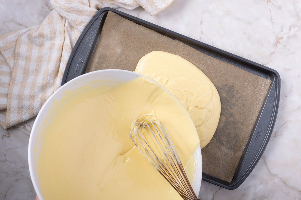 Step 3 of Taste of Home Banana Flip Cake