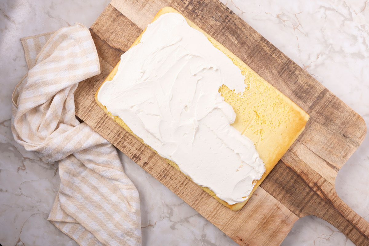 Step 6 of Taste of Home Banana Flip Cake