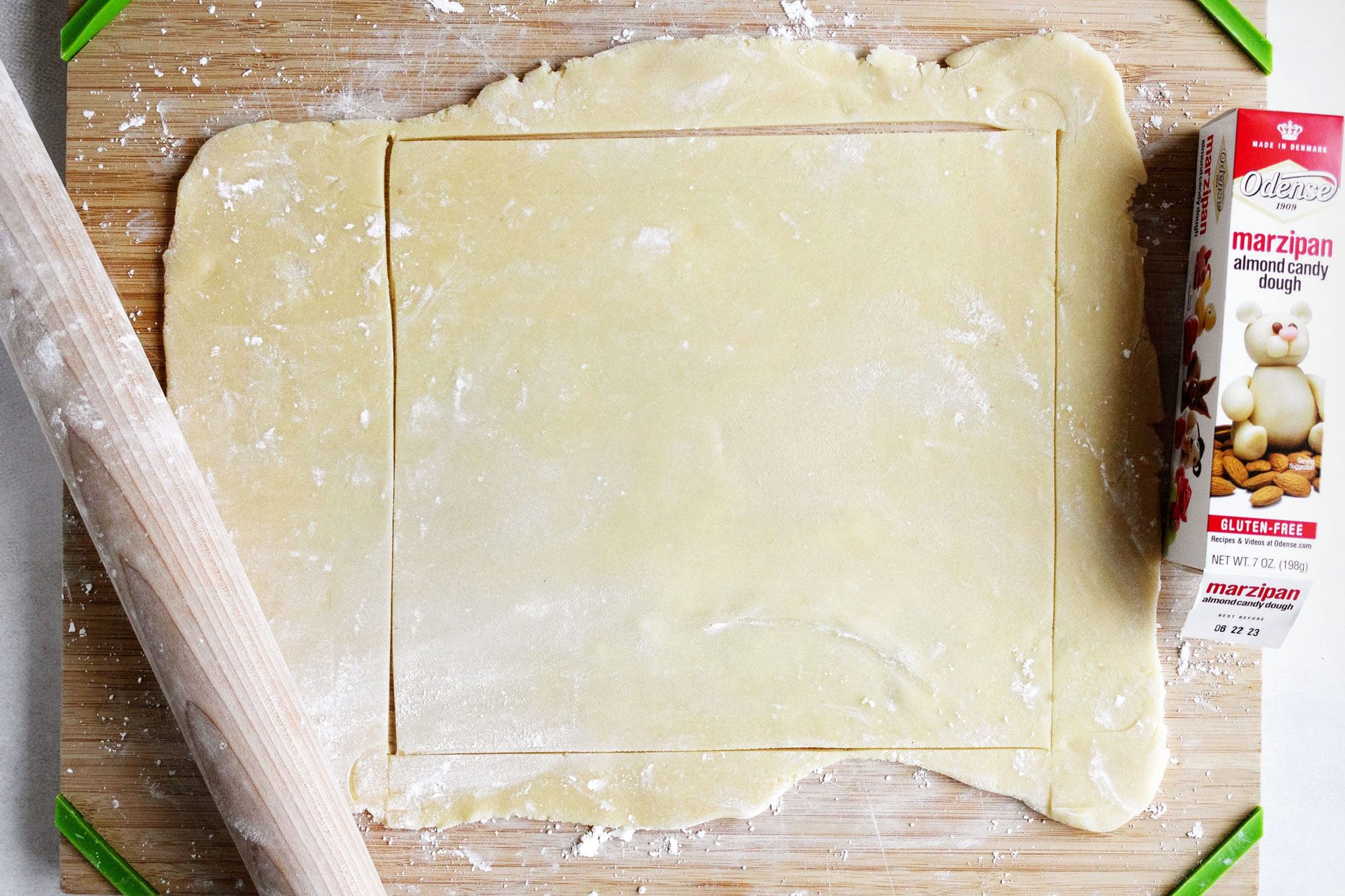 Roll out marzipan into a sheet as per the cake size