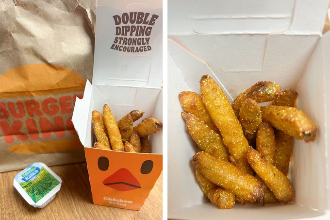 Burger King Pickle Fries with ranch dip