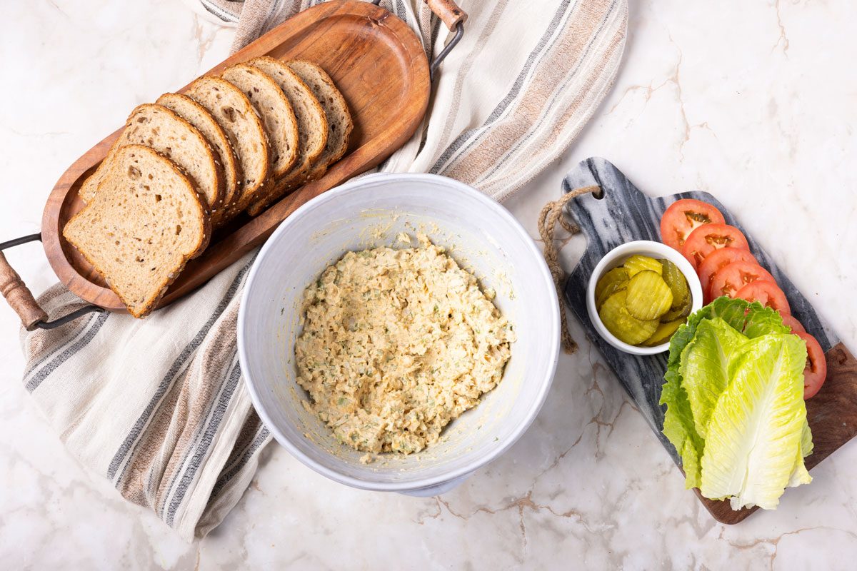 Step 3 of Taste of Home Chickpea Salad Sandwich