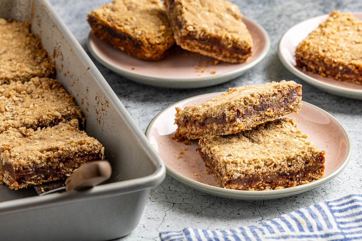 Taste of Home Date Bars photo of the finished recipe.
