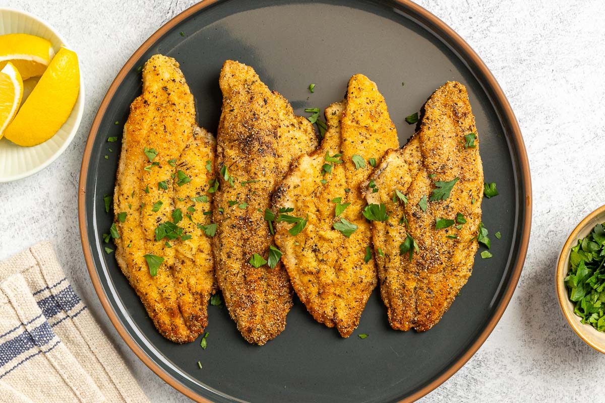 Taste of Home Grilled Catfish photo of the finished recipe.