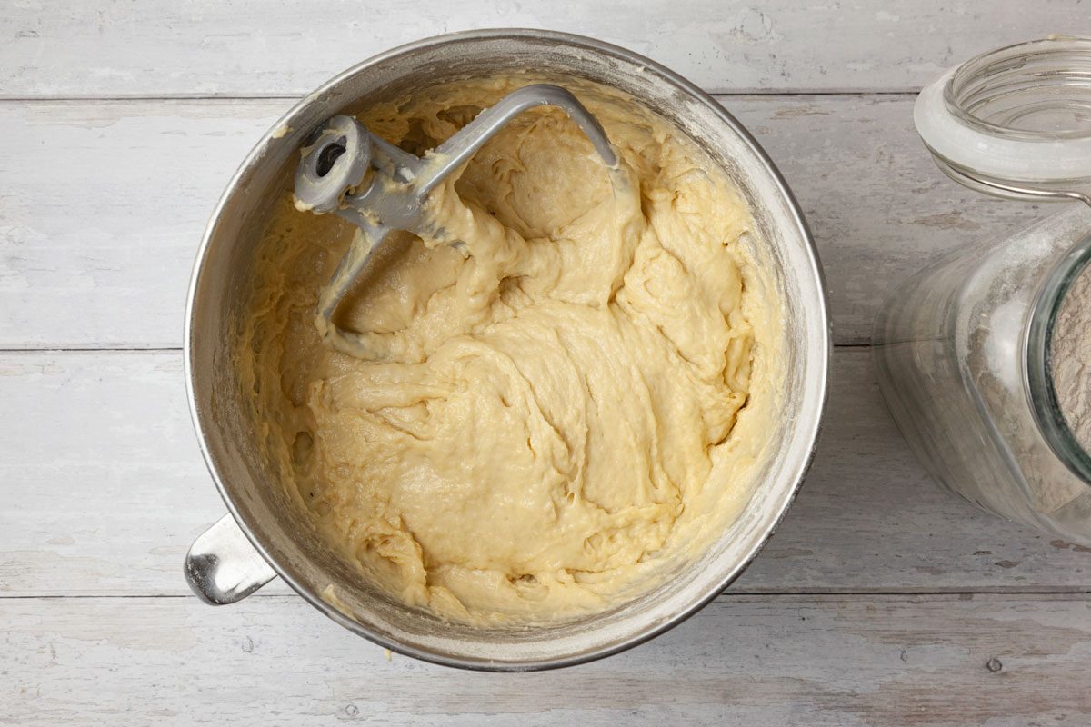Step 3 of Taste of Home Hawaiian Sweet Bread is to combine 2 cups of flour, potato flakes, sugar, salt and ginger. Add the yeast and butter mixtures to the dry ingredients and beat until just moistened. Add the eggs and beat until smooth. Beat in the vanilla. Stir in enough of the remaining flour to form a soft dough
