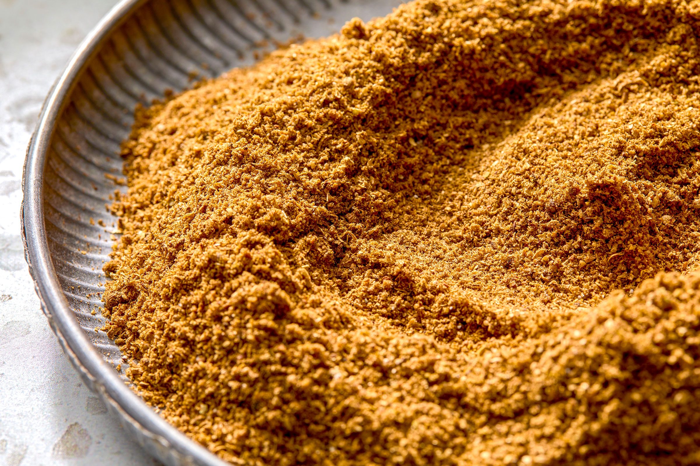 Garam masala close up on a plate