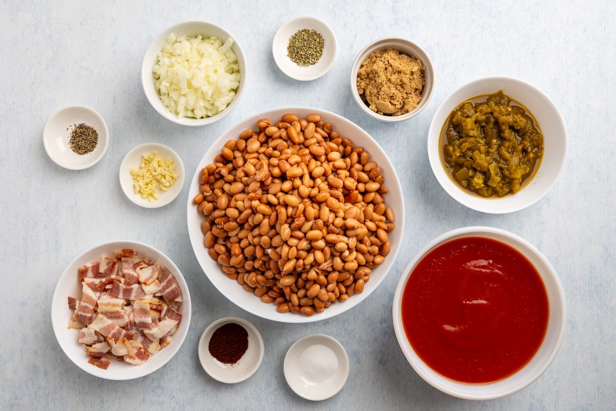 Taste of Home Pinto Bean Recipe photo of ingredients.