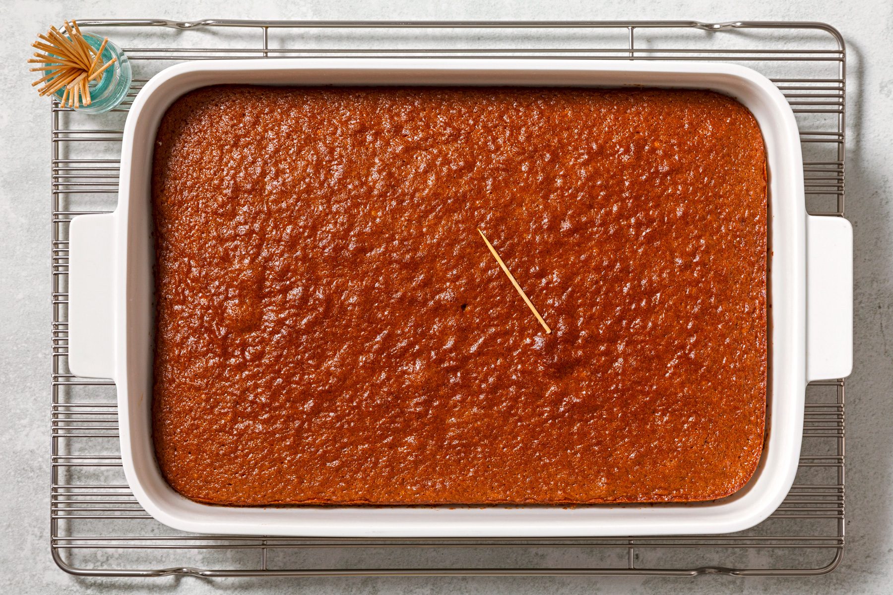 Bake until a toothpick inserted into the center comes out clean.