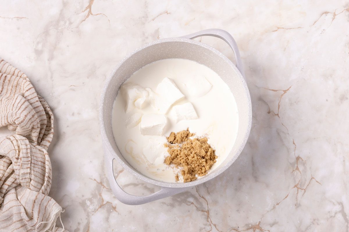 Step 1 of Taste of Home Pumpkin Cheesecake Ice Cream