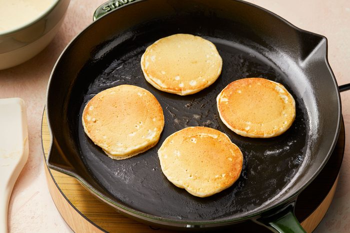 Use the other half of the batter to make smaller pancakes