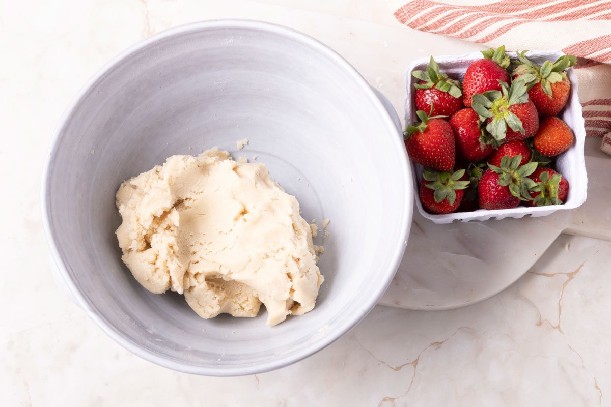 Step 1 of Taste of Home Strawberry Shortcake Cookies 