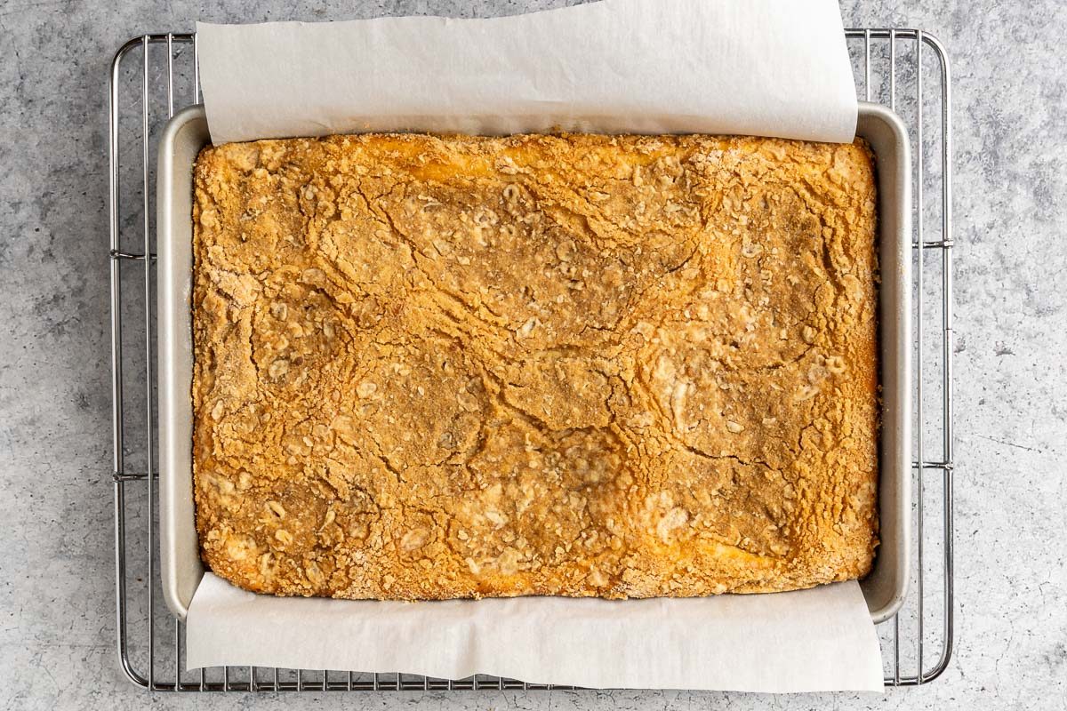 Taste of Home Swedish Flop Cake photo of the baked cake.