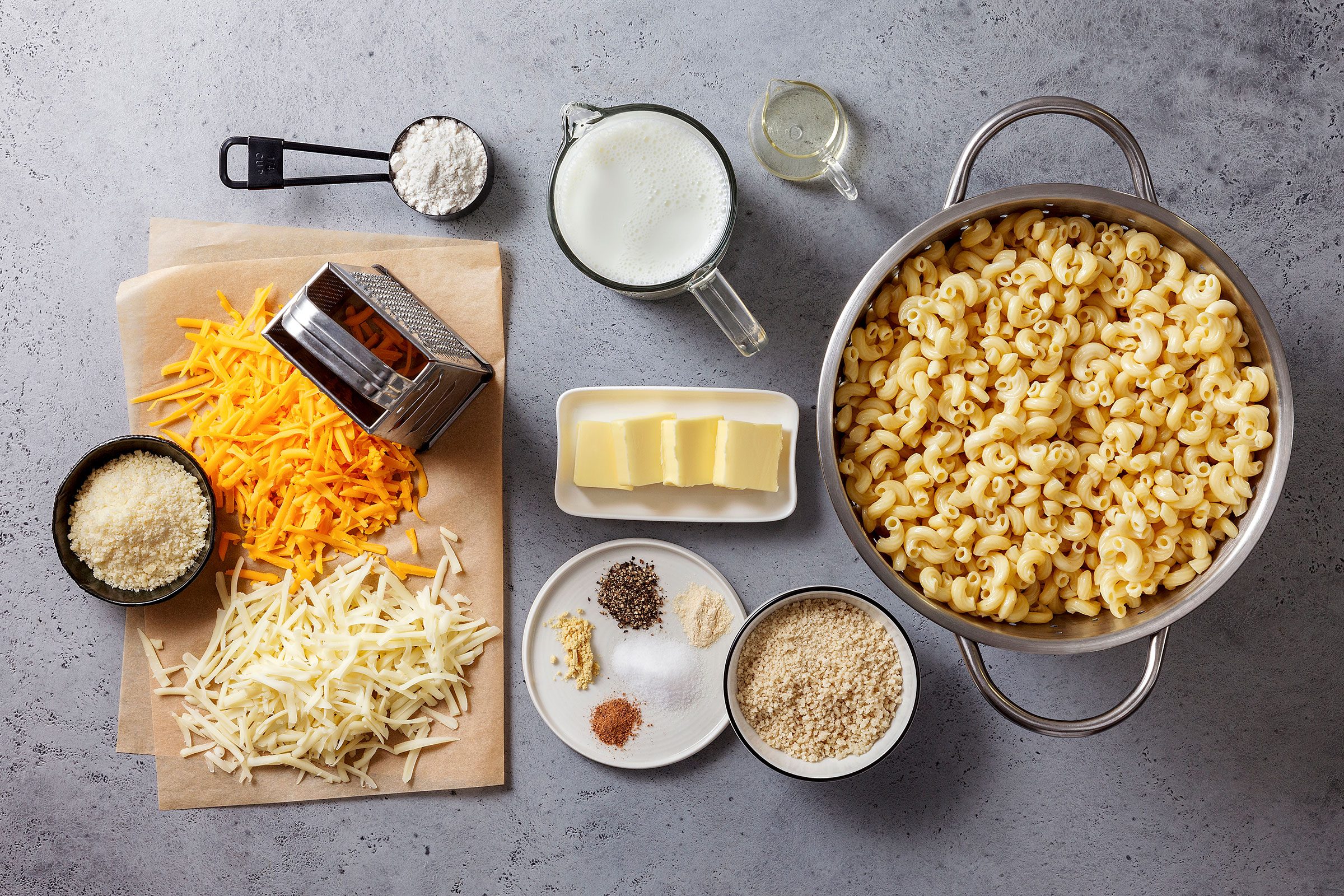 Ingredients for Truffle Mac And Cheese 