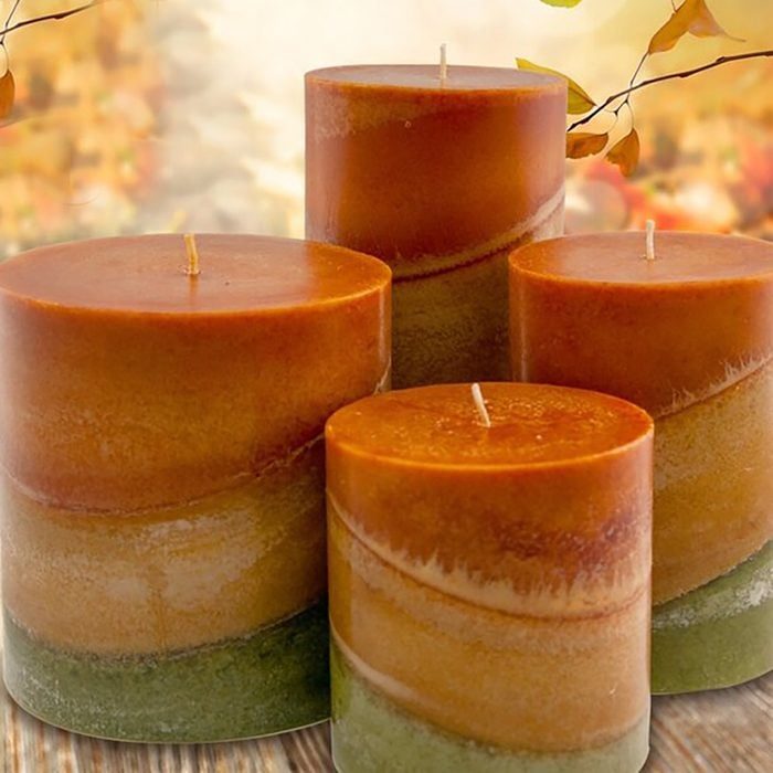Autum Leaves Candles