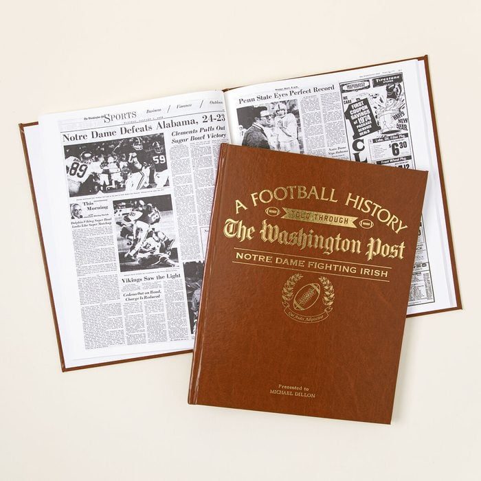 Personalized College Football Book Via Uncommongoods.com Ecomm