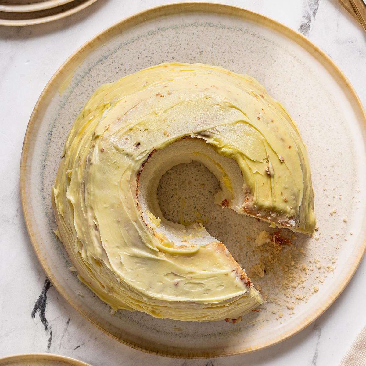 Lemon Angel Food Cake