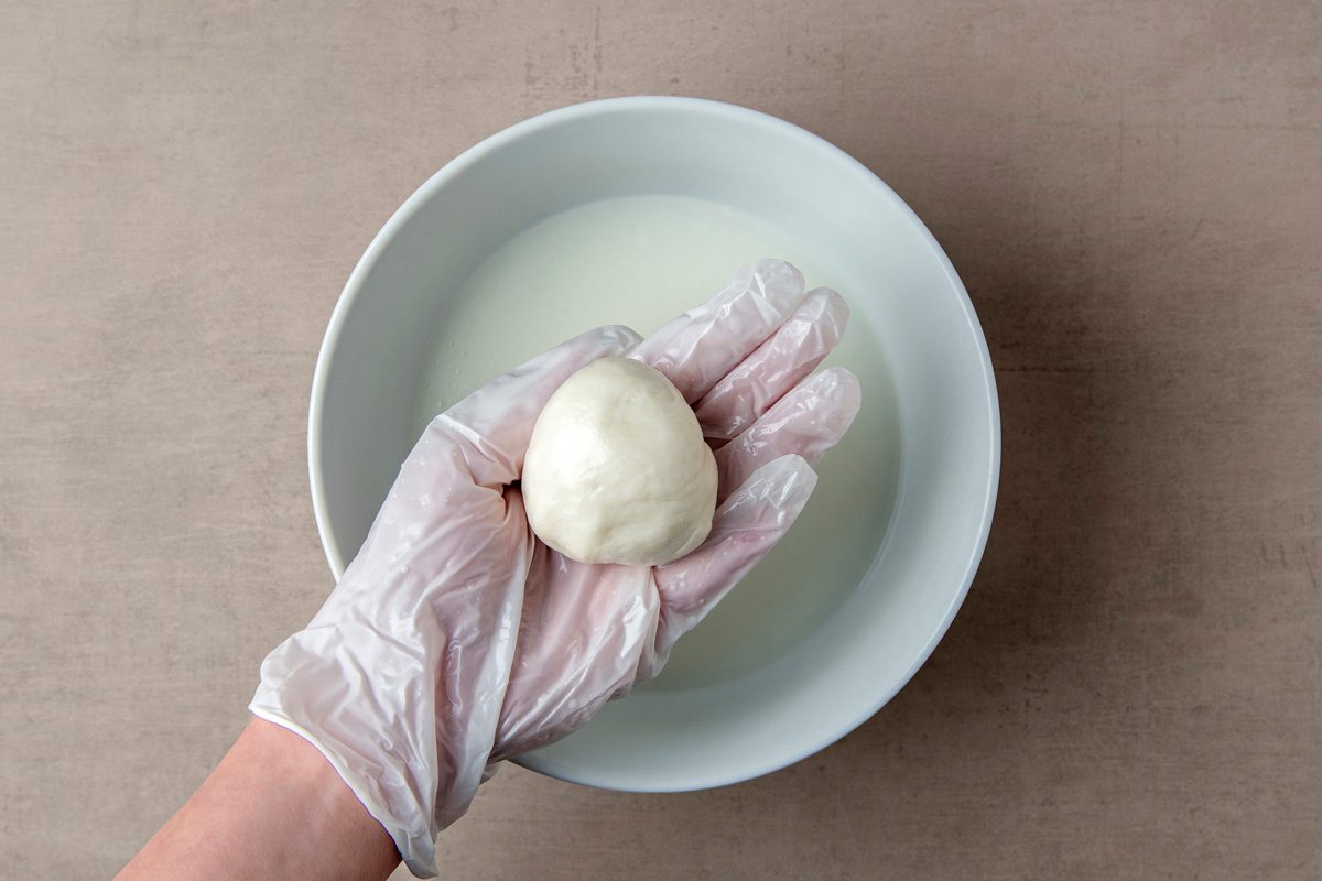 smooth and glossy curd