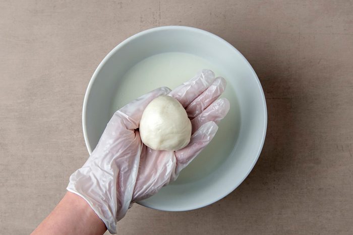 smooth and glossy curd