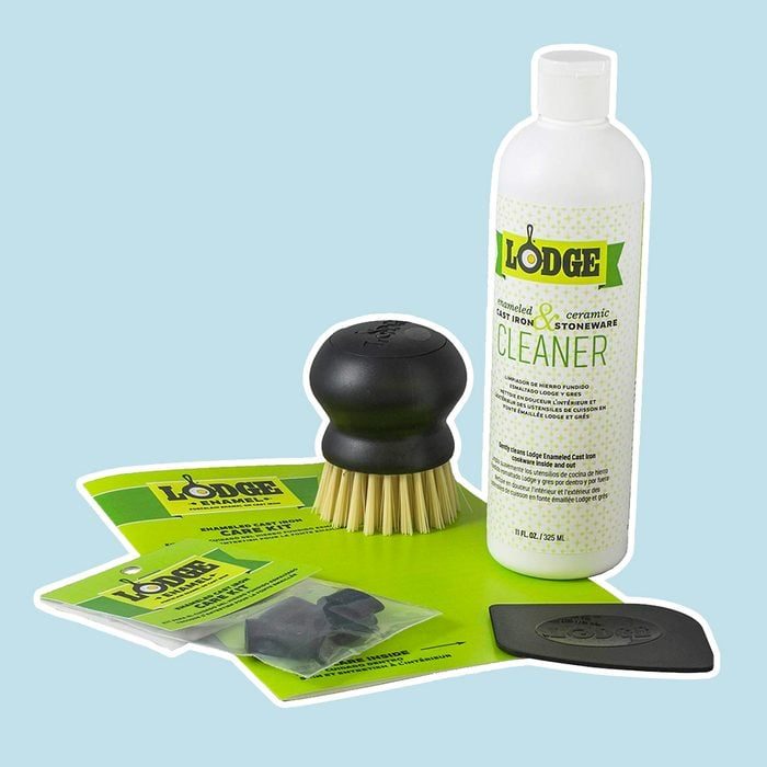 Lodge Enameled Cast Iron Ceramic Stoneware Care Kit