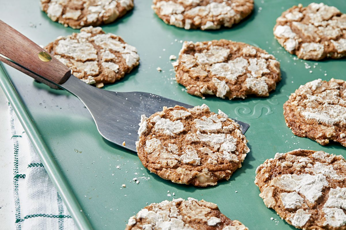 3/4th shot of Mexican Crinkle Cookies
