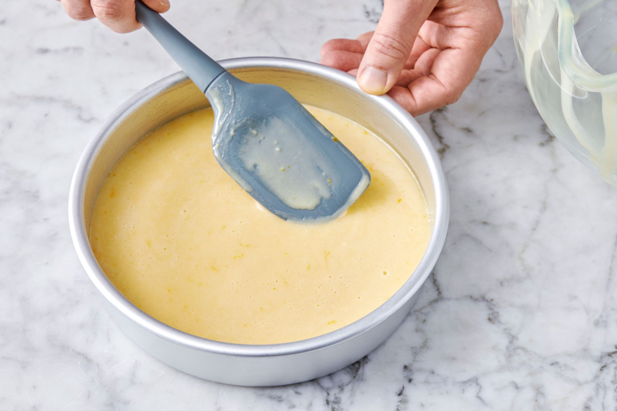 Transfer batter to prepared pan, spreading evenly