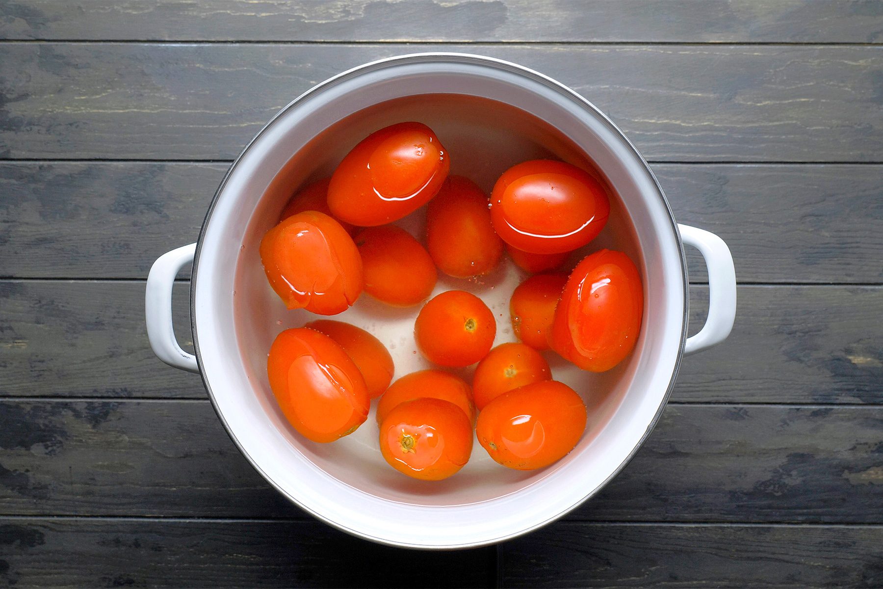 Add to stock pot of boiling water; cook
