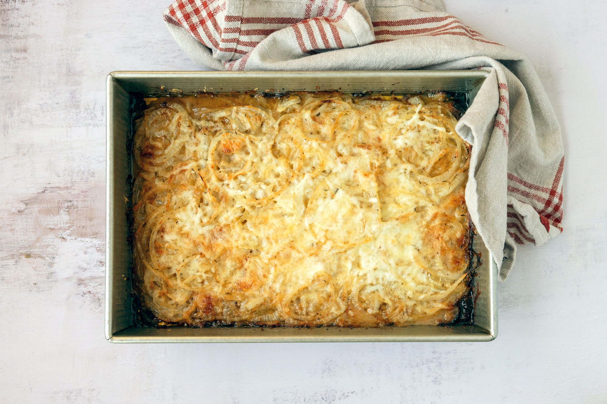 Bake the onions for another 10 minutes or until the cheese is melted and bubbly