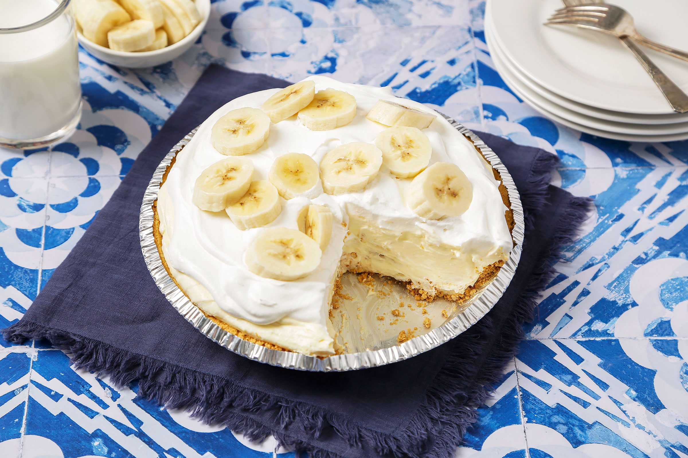Banana Cream Pie With Pudding 