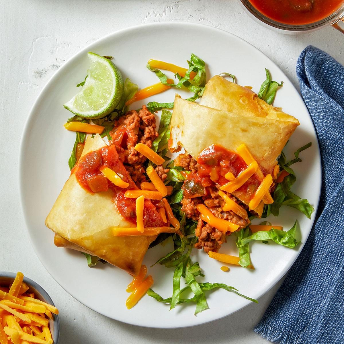 Beef Chimichangas