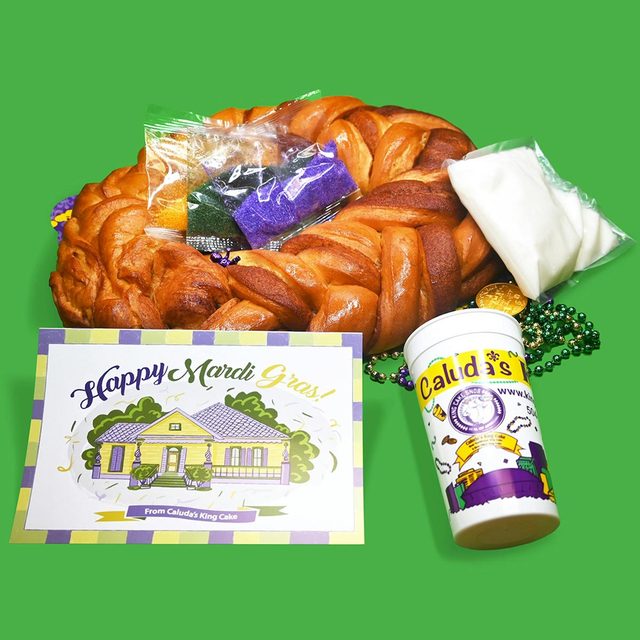 Caludas Traditional Mardi Gras King Cake