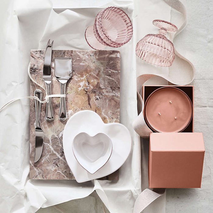 Champagne Rosa Marble Board Ecomm Via Crateandbarrel.com