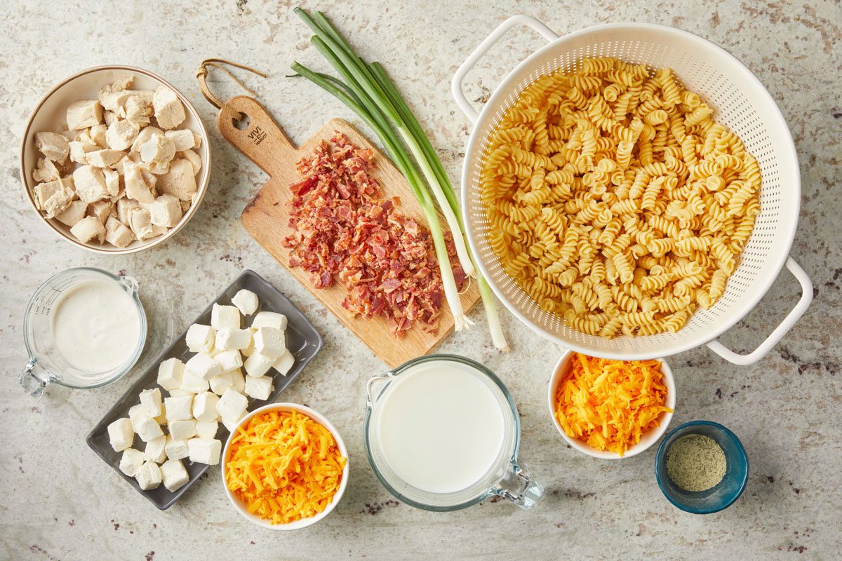 overhead shot of ingredients