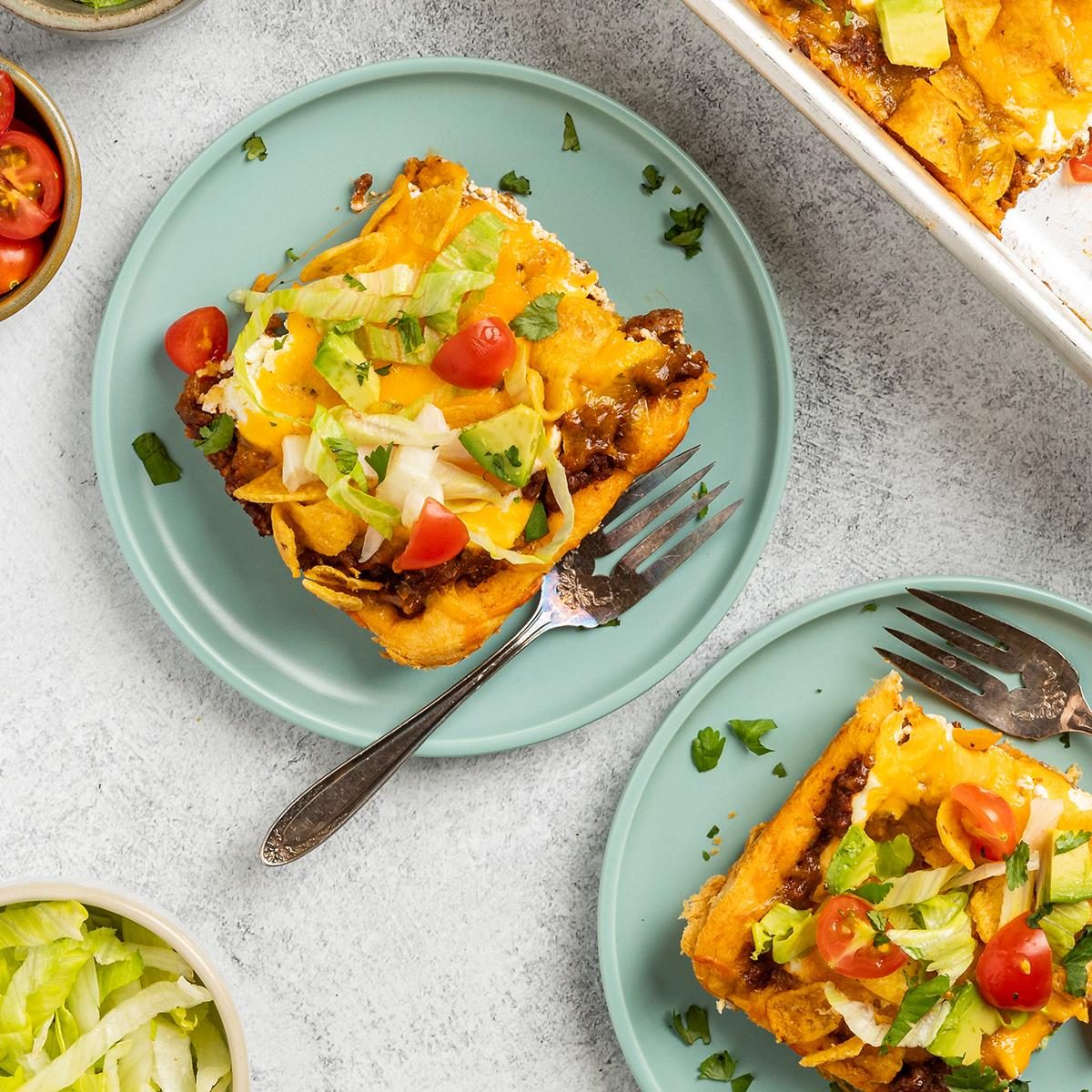 Crescent Roll Taco Bake