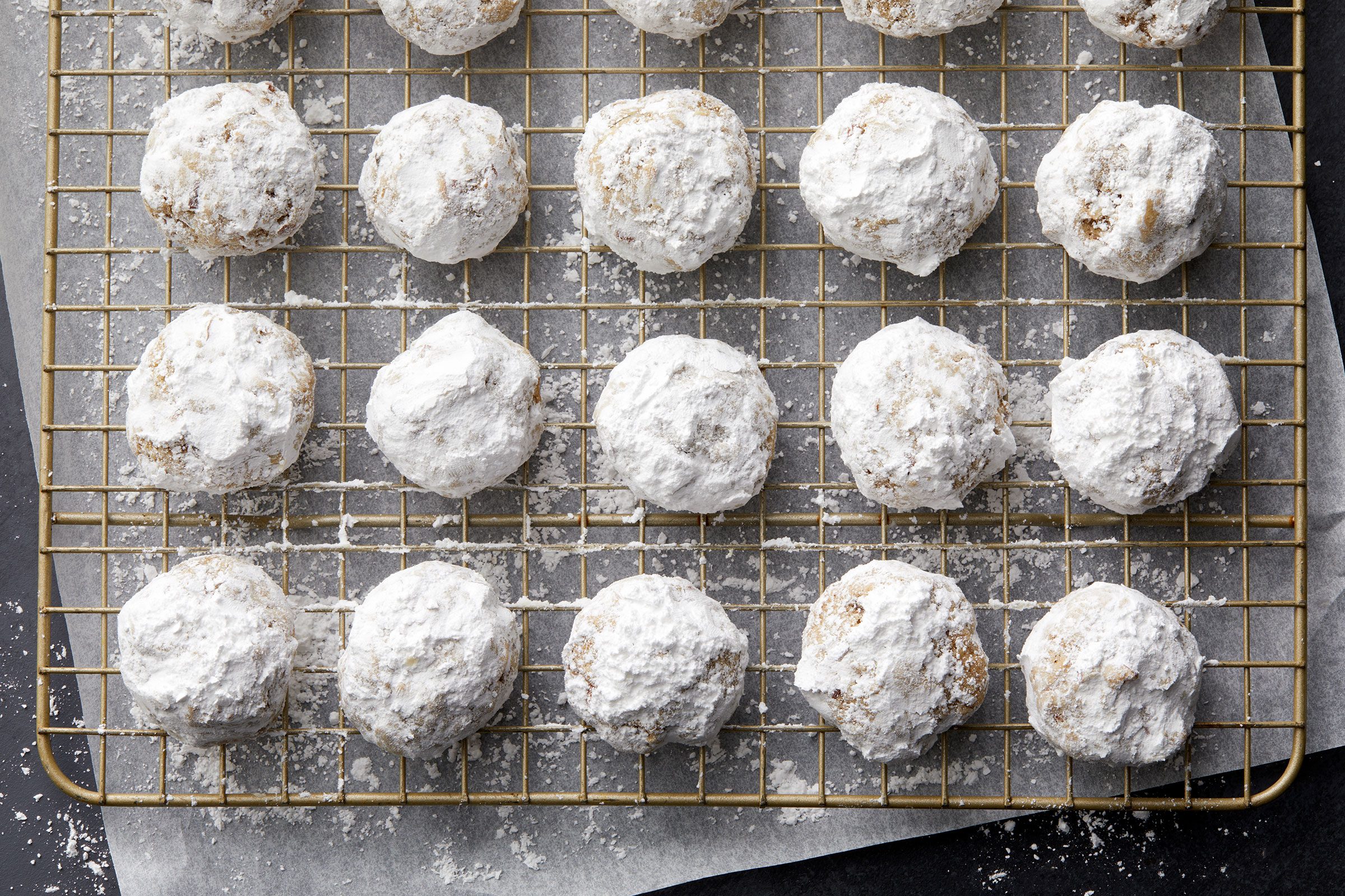 German Christmas Cookies on wired rack