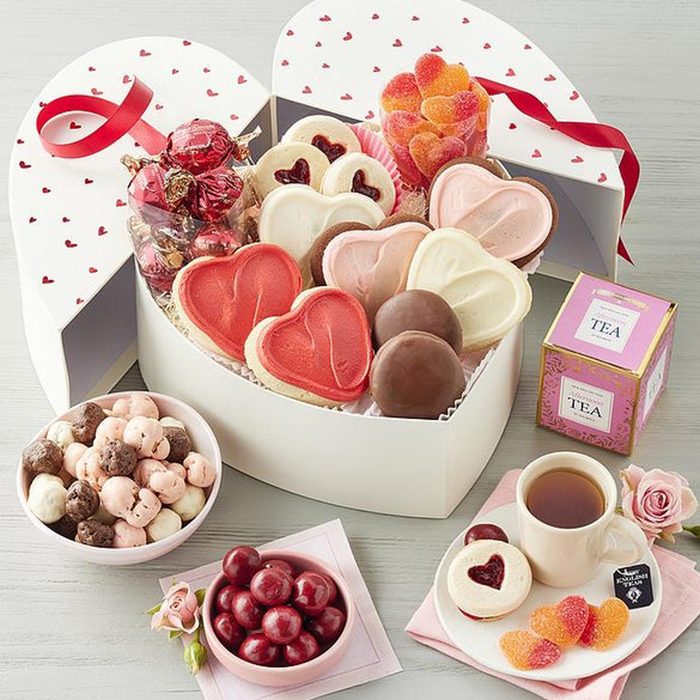 Heart Shaped Gift Box Of Treats Ecomm Via Harryanddavid.com