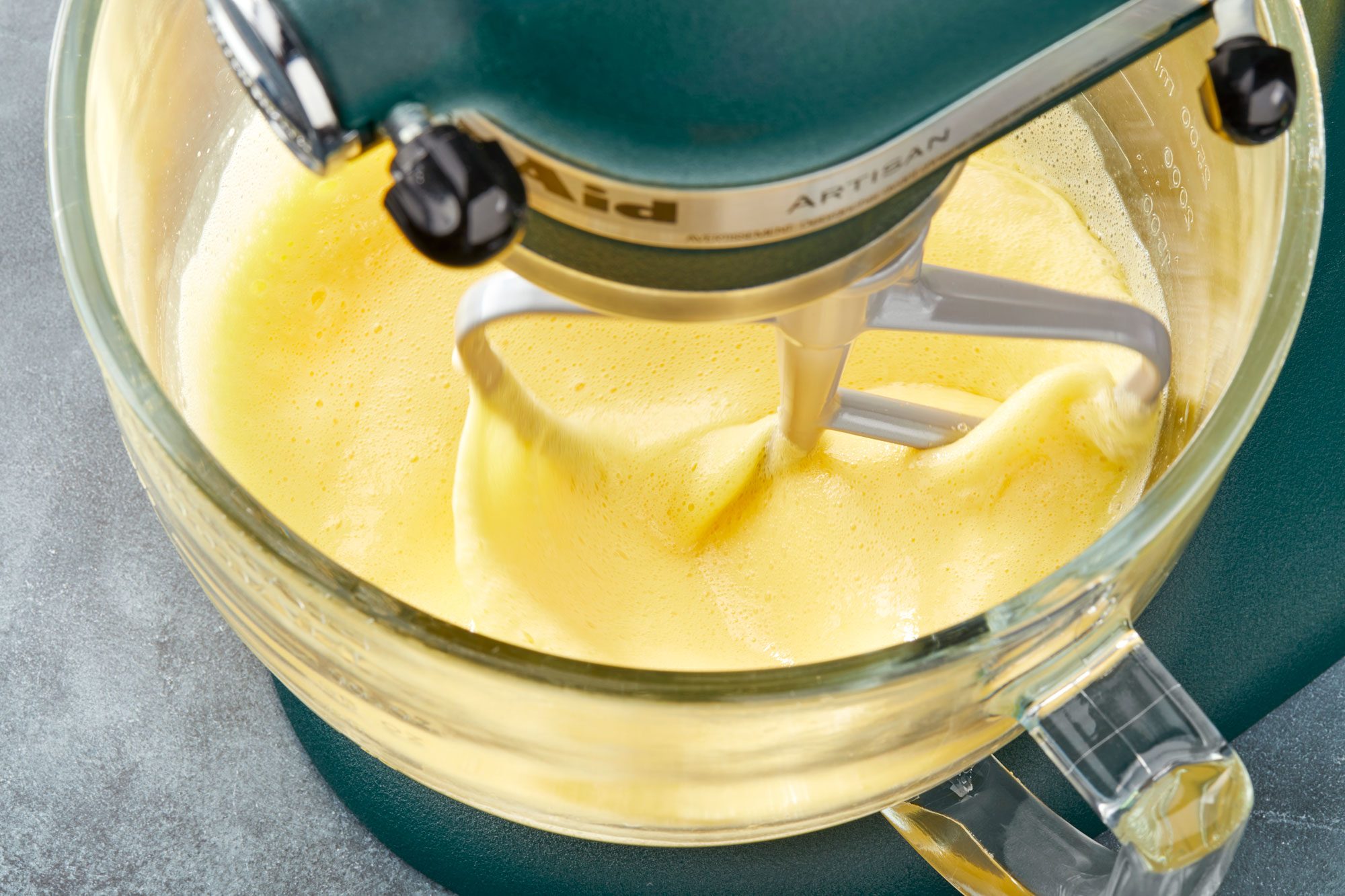 Using a heavy duty mixer; beat eggs on high speed until light and foamy about 5 minutes set aside