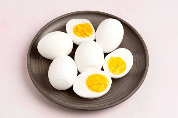 3/4th shot of Boiled Eggs