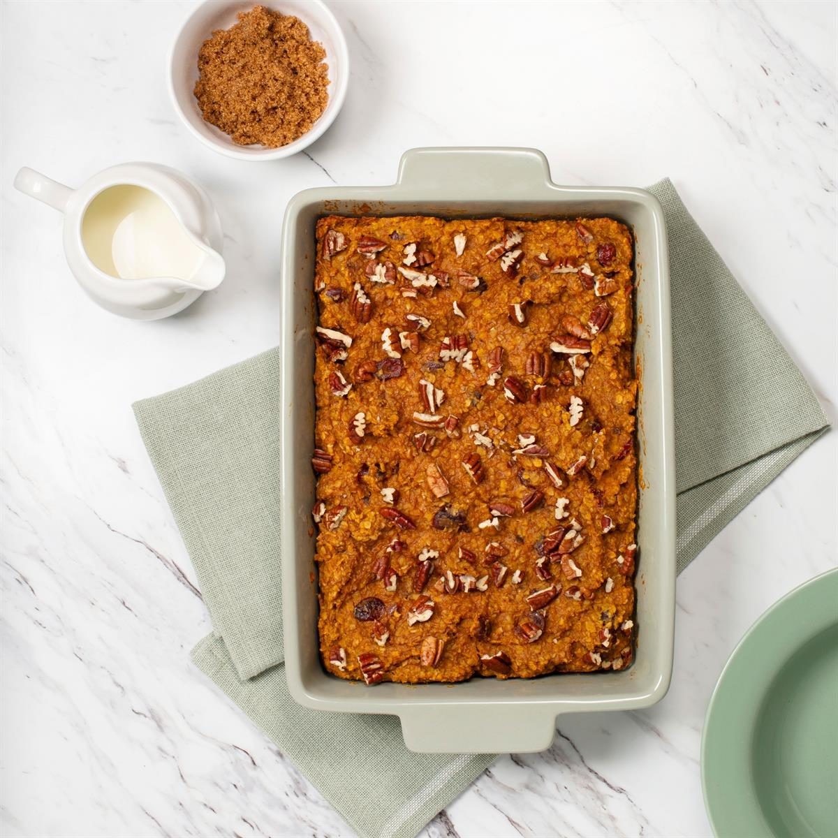 Pumpkin-Pecan Baked Oatmeal